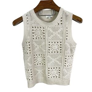 Lucky Brand | Crochet Sweater Vest Small